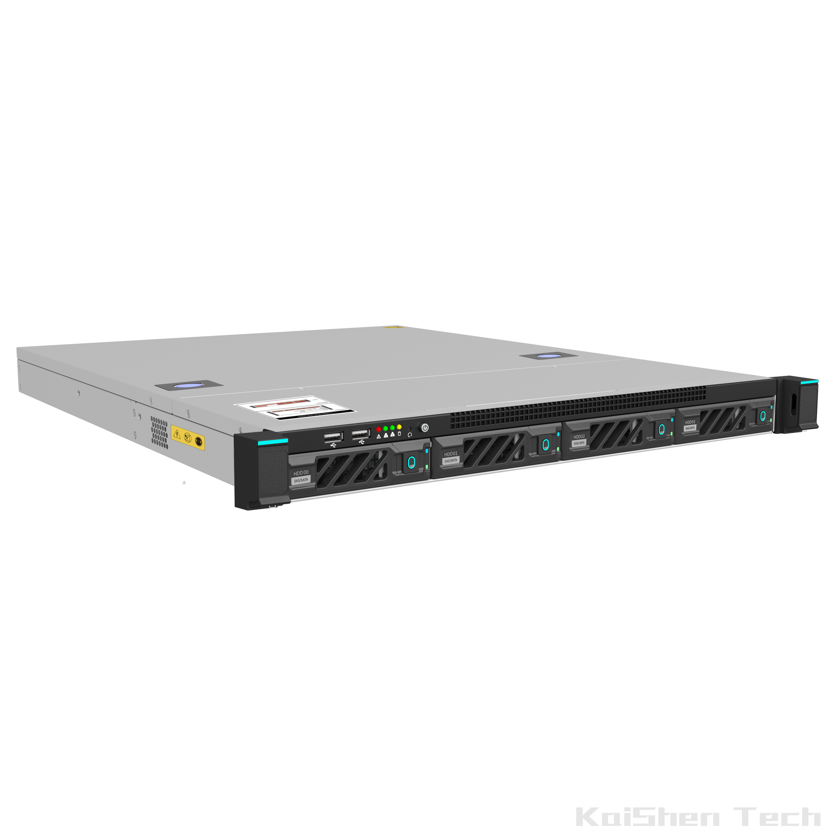 1U 4 Bays 650mm Rack Server Chassis